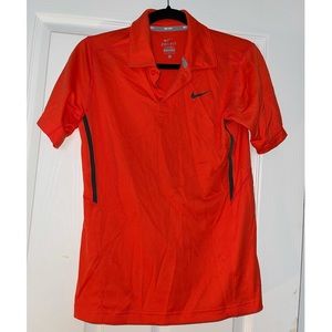 Orange Nike dry fit polo
